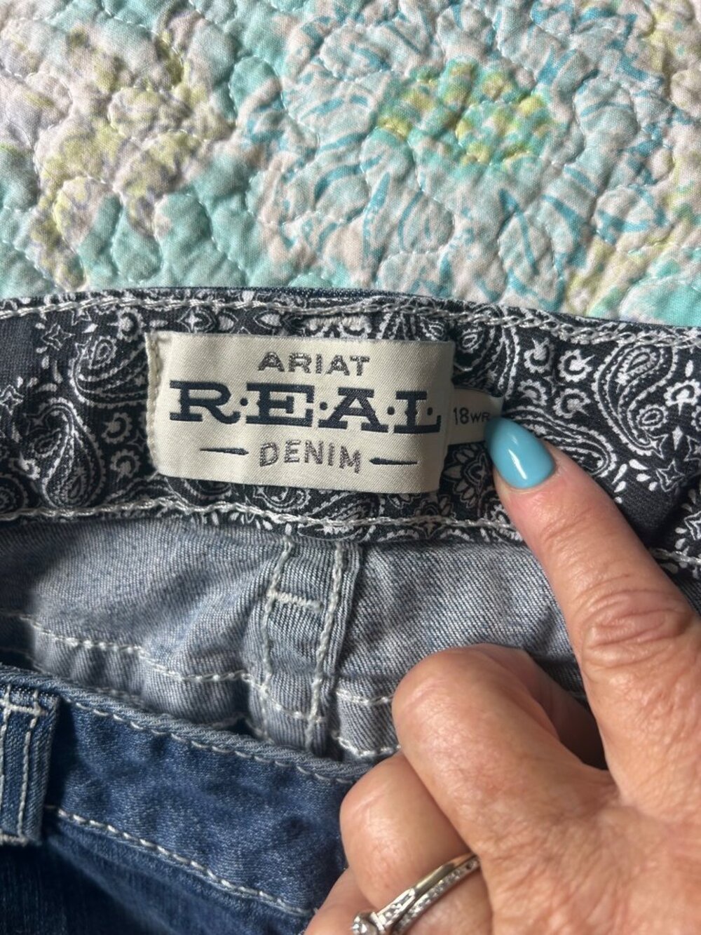 Ariat REAL Denim Women’s 18WR Bootcut Jeans Western Medium Wash